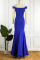 Colorful Blue Sexy Solid Patchwork Feathers V Neck Evening Dress Dresses
