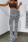 Black Street Solid Patchwork Skinny High Waist Pencil Patchwork Bottoms