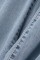 Light Blue Casual Solid Patchwork Mid Waist Regular Denim Jeans