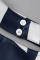 Black Casual Print Patchwork Zipper Asymmetrical Collar Tops