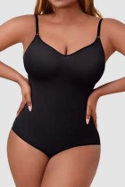 Black Sexy Solid Basic Bustiers