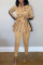 White Casual Solid Patchwork With Belt Turn-back Collar Long Sleeve Two Pieces