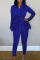 White Casual Solid Patchwork With Belt Turn-back Collar Long Sleeve Two Pieces