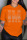 Tangerine Red Casual Solid Patchwork Hot Drill O Neck T-Shirts