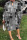 Grey Casual Print Hollowed Out Half A Turtleneck Long Sleeve Dresses