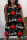 Black Casual Print Basic V Neck Sleeveless Dress Dresses