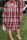 Red Casual Print Hollowed Out Half A Turtleneck Long Sleeve Dresses