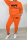 Orange Street Print Letter O Neck Long Sleeve Two Pieces