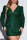 Green Sexy Casual Patchwork Sequins V Neck Long Sleeve Plus Size Dresses