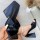 Black Casual Patchwork Solid Color Square Out Door Wedges Shoes  (Heel Height 4.33in)