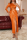 Orange Formal Solid Flounce One Shoulder Irregular Dress Dresses