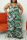 Ink Green Casual Print Patchwork Spaghetti Strap Plus Size Jumpsuits