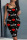 Black Red Sexy Casual Print Basic U Neck Vest Dress Dresses