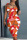 Orange Sexy Casual Print Basic U Neck Vest Dress Dresses