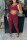 Burgundy Sexy Solid Patchwork See-through U Neck Two Pieces