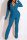 Blue Fashion Casual Solid Bandage Turndown Collar Long Sleeve Two Pieces