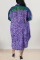 Green Casual Print Leopard Patchwork Buckle Asymmetrical Turndown Collar Shirt Dress Plus Size Dresses