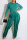 Green Casual Solid Tassel Patchwork O Neck Long Sleeve Two Pieces
