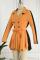 Green Casual Solid Patchwork With Belt Turn-back Collar Straight Dresses