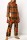 Orange Casual Print Patchwork Shirt Collar Long Sleeve Two Pieces