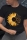 Black Street Print Patchwork O Neck T-Shirts