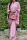 Pink Elegant Solid Solid Color V Neck Half Sleeve Two Pieces