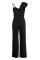 White Sexy Solid Patchwork Flounce Spaghetti Strap Straight Jumpsuits