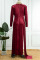 Black Sexy Solid Hollowed Out Patchwork Slit Turtleneck Evening Dress Dresses