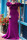Purple Elegant Solid Patchwork Off the Shoulder Dresses