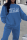 Blue Casual Street Print Patchwork Letter O Neck Tops