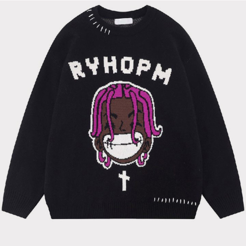Black Purple Casual Patchwork O Neck Tops