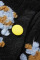 Cyanine Casual Print Patchwork Buckle Outerwear