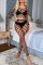 Black Sexy Solid Hollowed Out See-through Lingerie