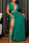 Green Sexy Solid Bandage Hollowed Out Backless Slit Halter Straight Dresses