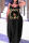 Black Gold Casual Print Patchwork Spaghetti Strap Lantern Skirt Plus Size Dresses