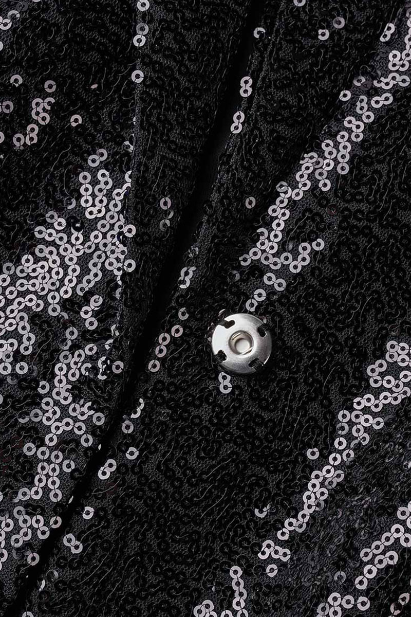 Wholesale White Casual Solid Sequins Patchwork Buttons Turn-back Collar ...