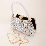 Gold Formal Patchwork Sequins Bags