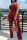 Red Casual Solid Patchwork Spaghetti Strap Straight Jumpsuits