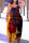 Orange Casual Print Patchwork Spaghetti Strap Lantern Skirt Plus Size Dresses