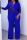 Blue Elegant Solid Patchwork Appliques V Neck Jumpsuits