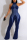 Blue Sexy Casual Solid Patchwork See-through Halter Skinny Jumpsuits