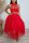 Red Sexy Solid See-through Mesh Half A Turtleneck Mesh Dress Dresses