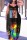 Colour Sexy Casual Print Backless Spaghetti Strap Long Dress Dresses