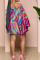Pink Casual Sweet Cute Simplicity Not Positioning Printed Basic Printing Off the Shoulder Ball Gown Dresses