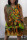 Green Casual Print Basic V Neck Sleeveless Dress Dresses