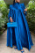 Green Casual Solid Patchwork Turtleneck Straight Dresses