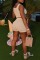 Pink Casual Letter Print Basic U Neck Sleeveless Two Pieces