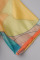 Colour Casual Print Patchwork O Neck Straight Dresses