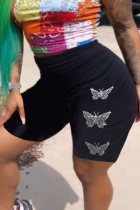 Black Sexy Patchwork Hot Drill Plus Size 
