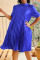 White Casual Solid Patchwork Fold O Neck Straight Dresses